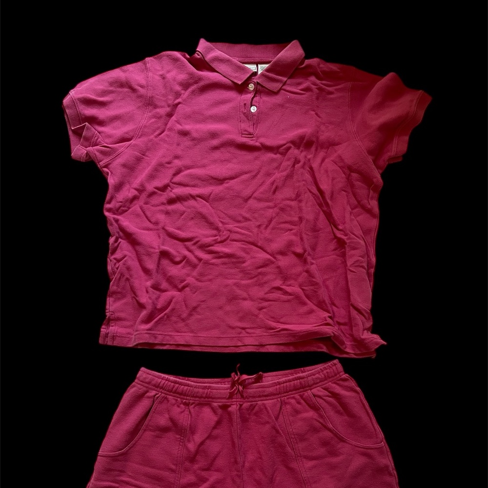 L.L. Bean  2pc Top & Short Outfit